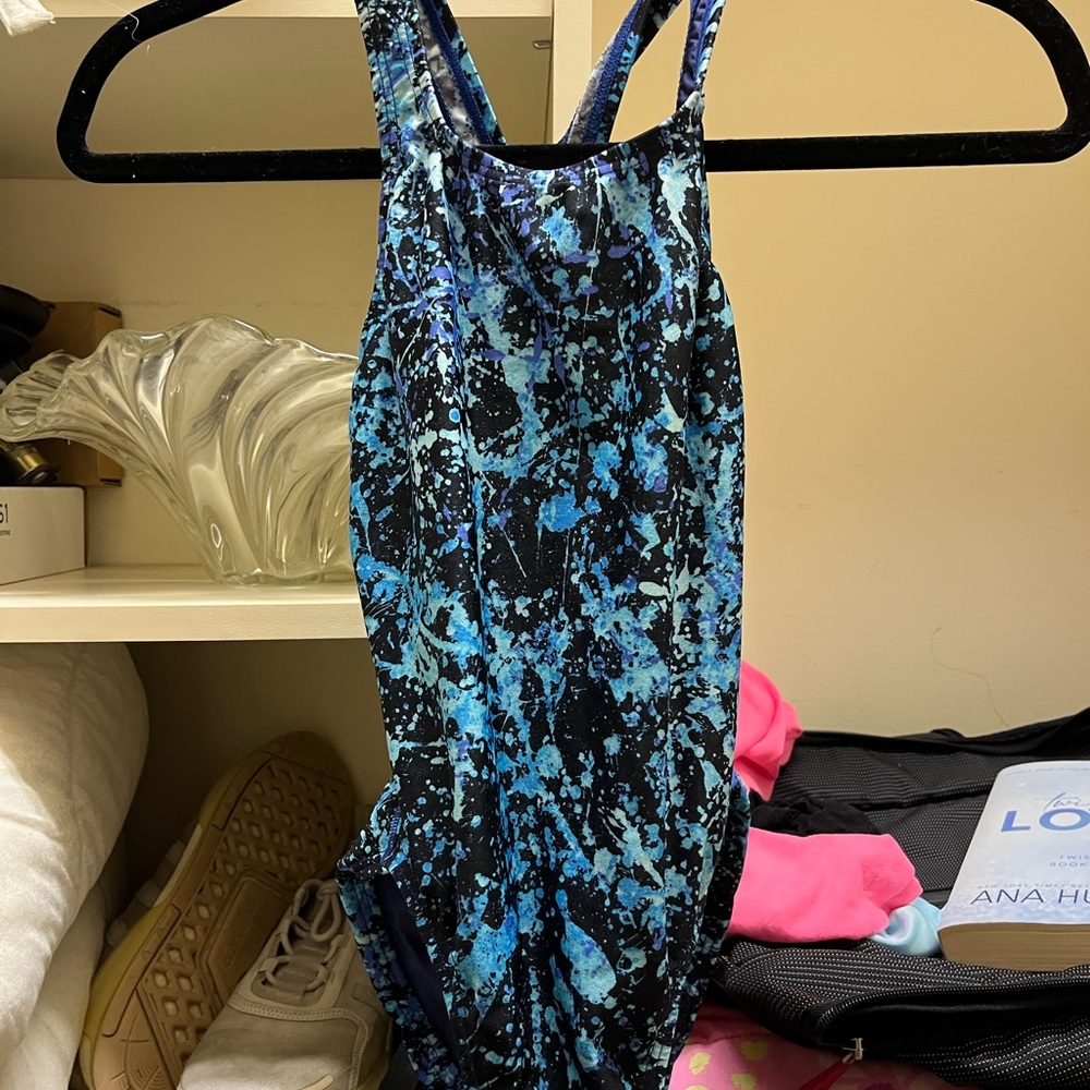 Blue and Black speedo sports Swimsuit